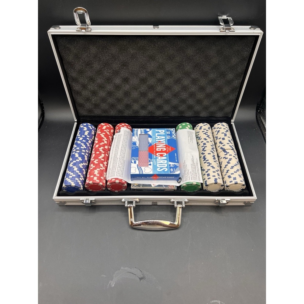 300 Pc 11.5g Pro Poker Set In Aluminum Case Ambassador Mfg